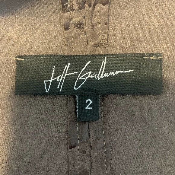 Jeff Gallano Gray Animal Print Cardigan Size 2 - Picture 8 of 11